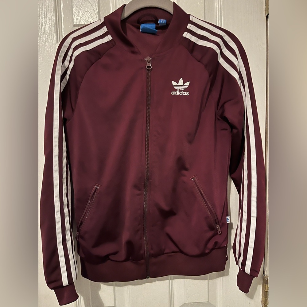 Women’s Adidas Small Crew Neck Zip Up Sweater